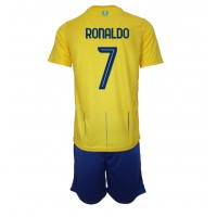 Dětský fotbalový dres Al-Nassr Cristiano Ronaldo #7 2023-24 Domácí Krátký Rukáv (+ trenýrky)